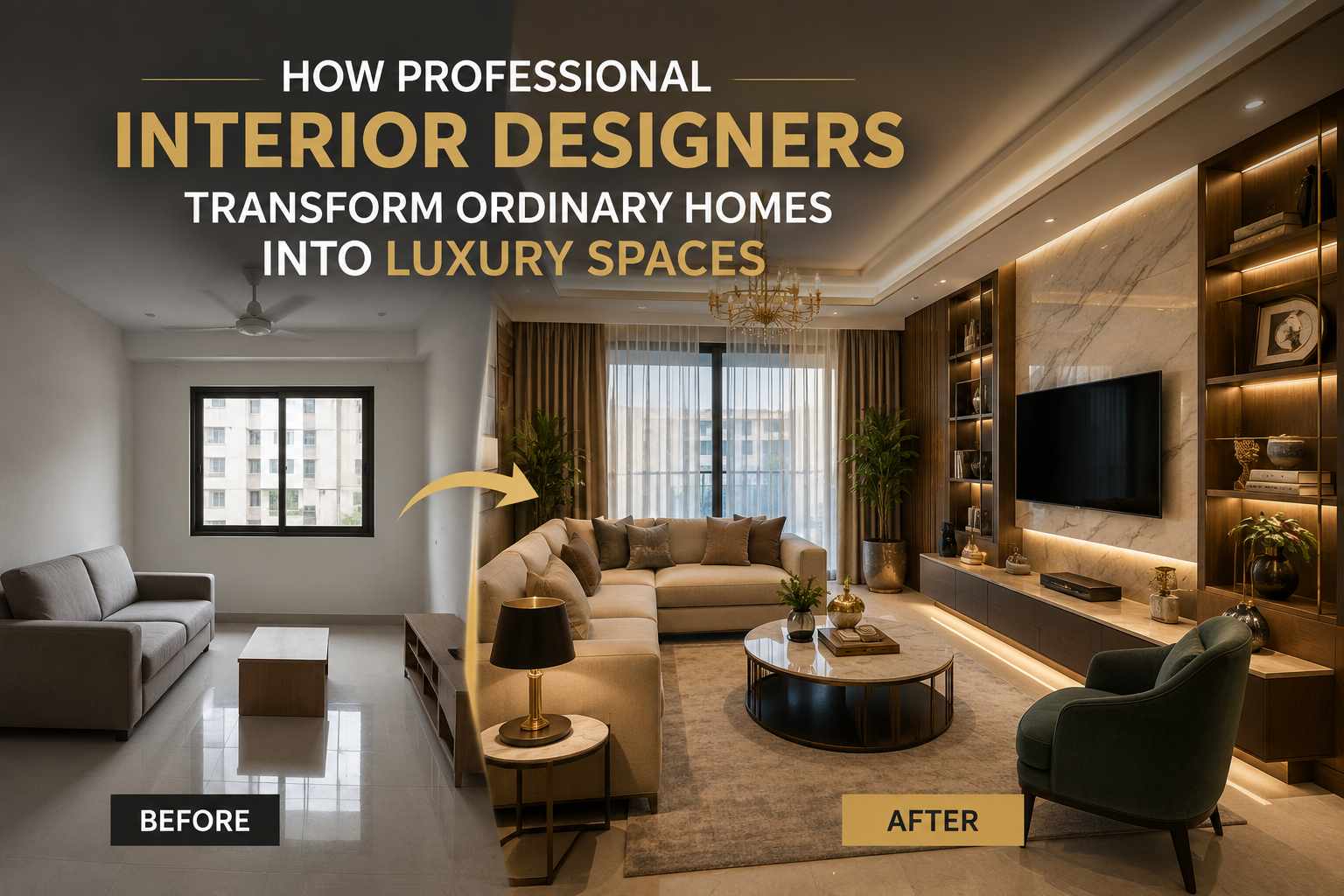 How Professional Interior Designers Transform Ordinary Homes into Luxury Spaces