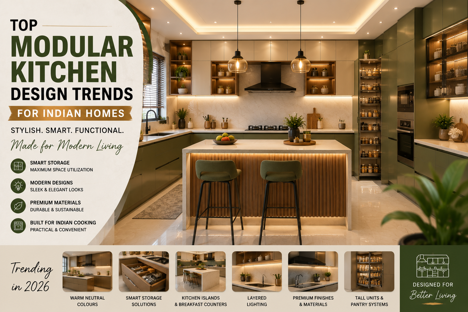 Top Modular Kitchen Design Trends for Indian Homes