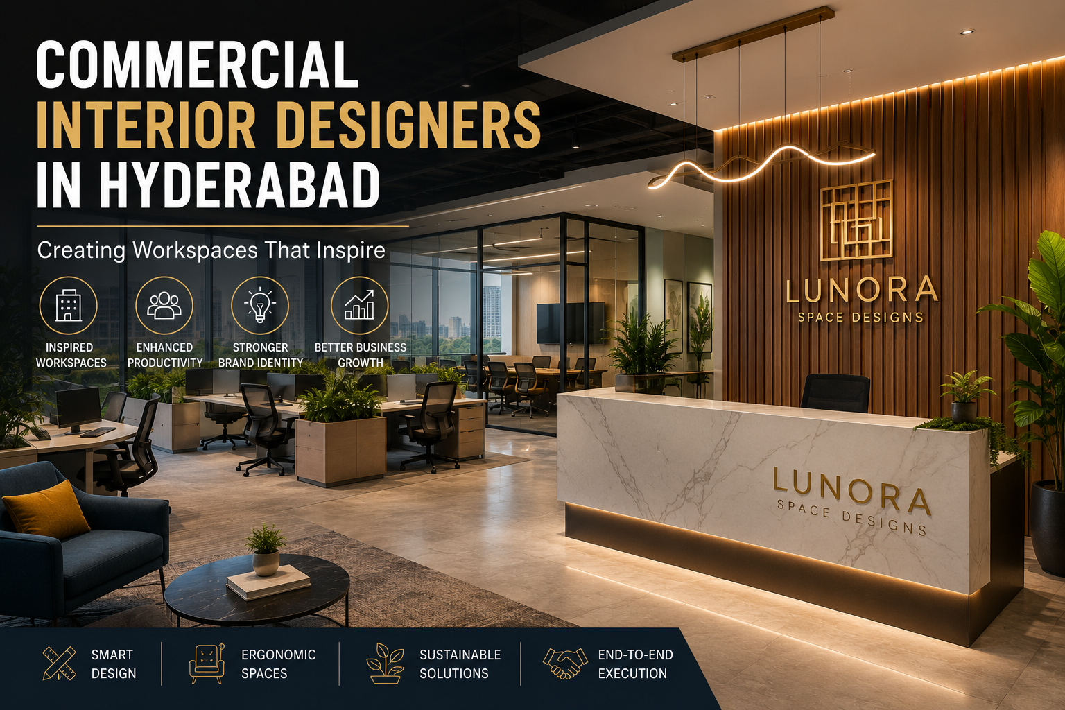 Commercial Interior Designers in Hyderabad: Creating Workspaces That Inspire