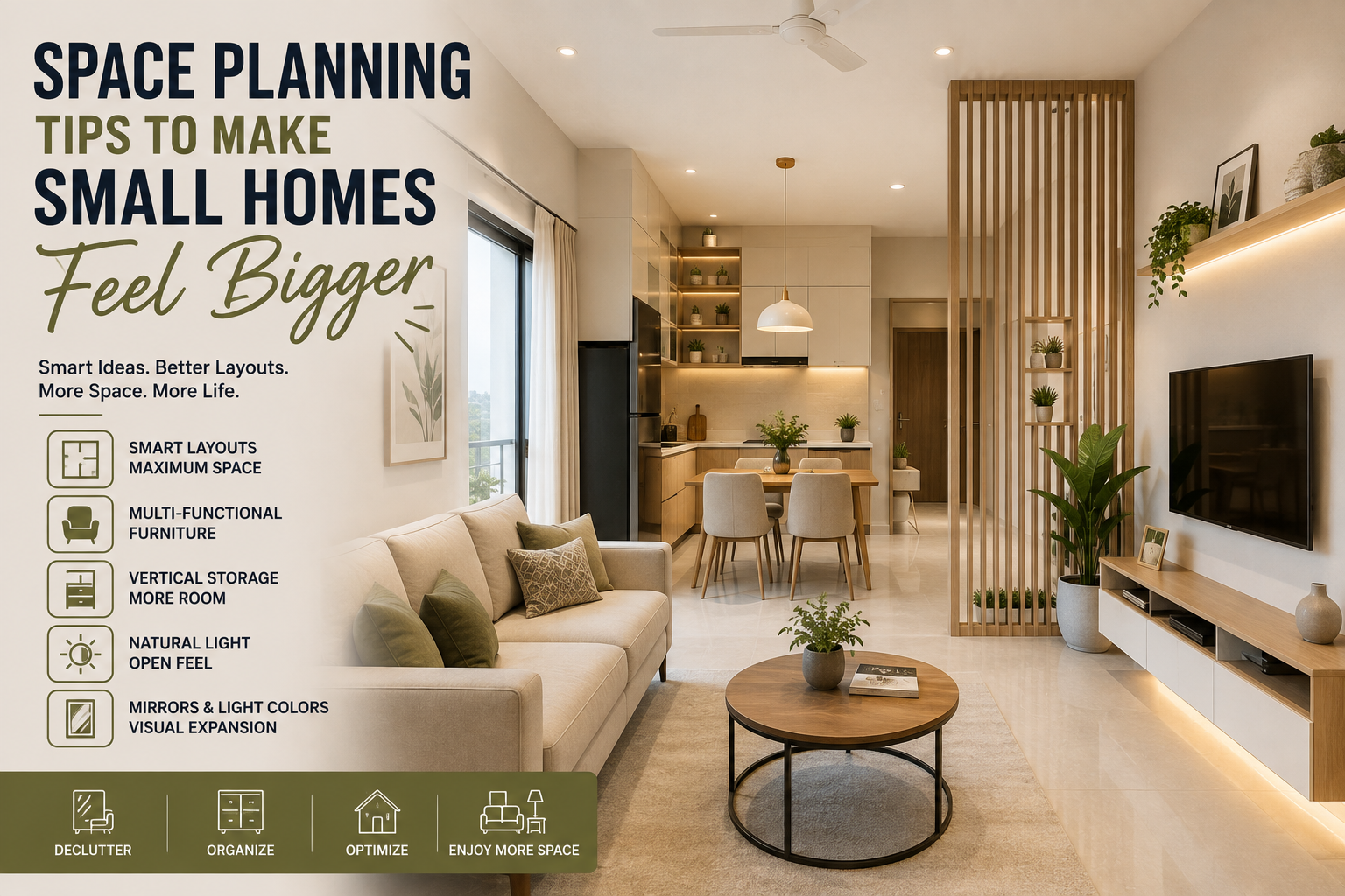 Space Planning Tips to Make Small Homes Feel Bigger