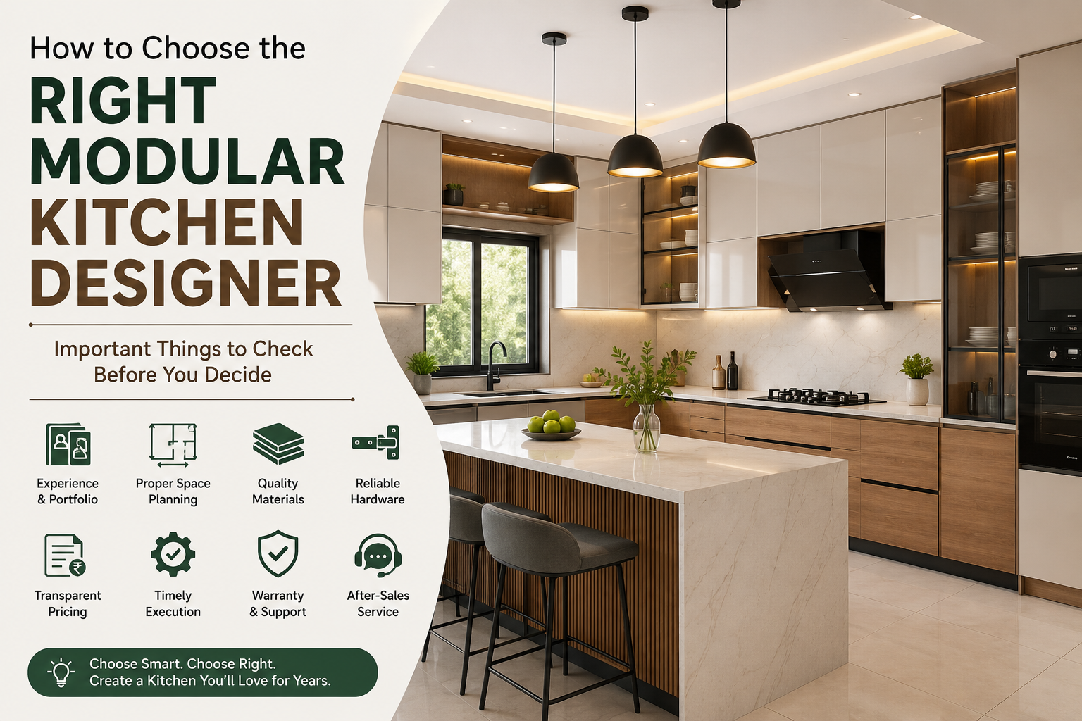 What Should You Check Before Finalizing a Modular Kitchen Designer?