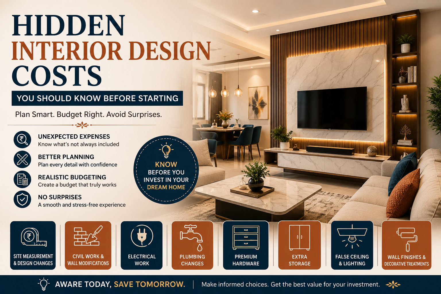 Hidden Interior Design Costs Homeowners Should Know Before Starting