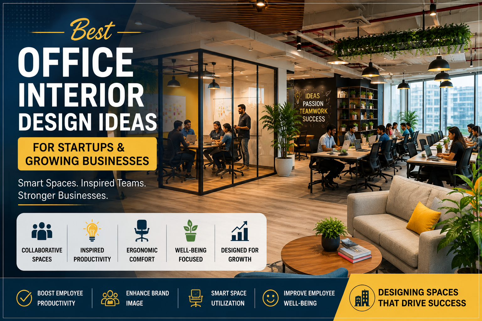 Best Office Interior Design Ideas for Startups and Growing Businesses