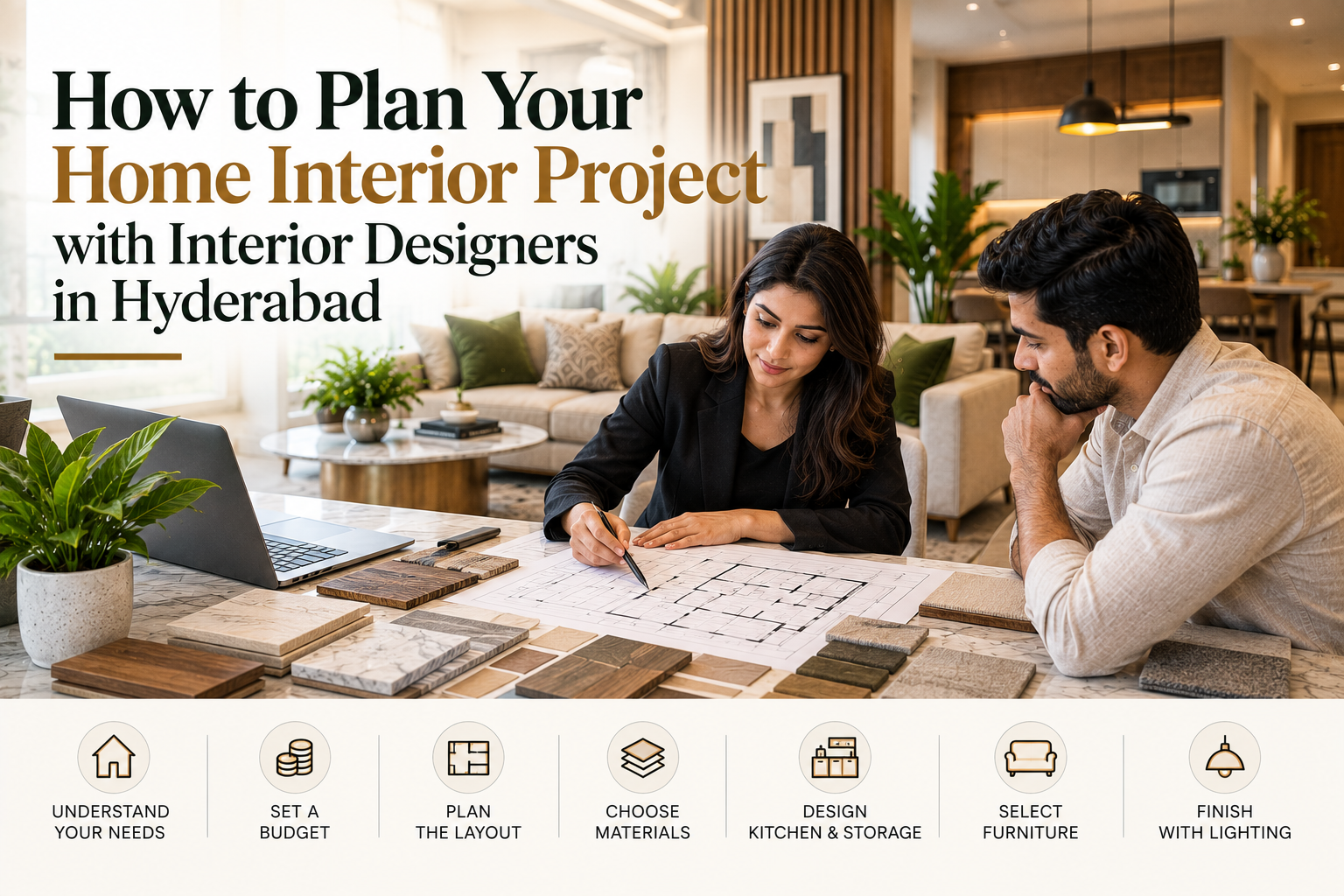 How to Plan Your Home Interior Project with Interior Designers in Hyderabad